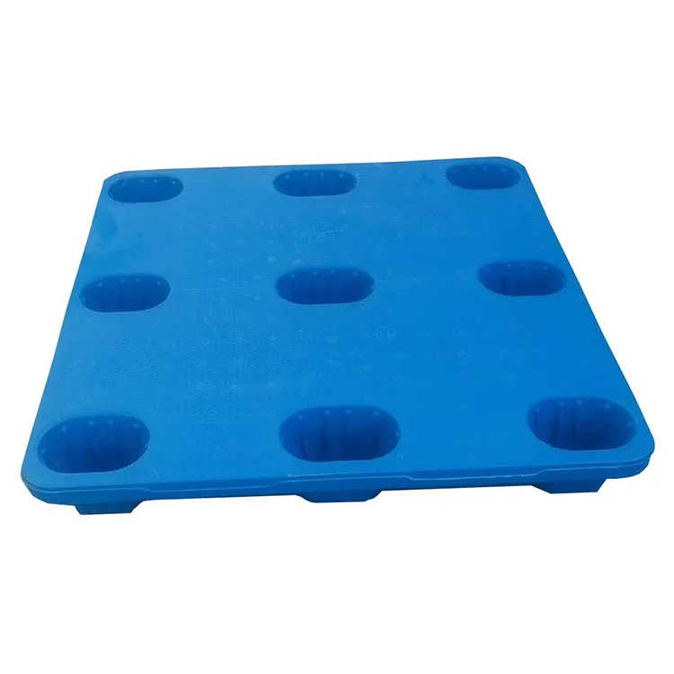 1000x1000x150mm Heavy Duty Stackable Nestable 9 Feet Hdpe 4 Ways Forklift Access Plastic Pallet For Warehouse