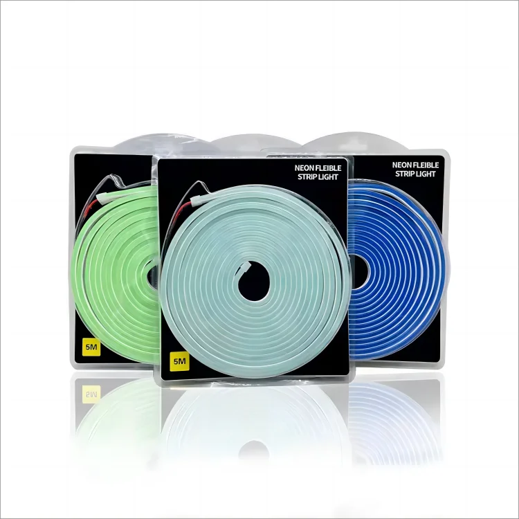 Taicron Lighting Factory Wholesale Neon Light 5 Meter Roll Neon Flex 12v Signs LED Neon Strip Light