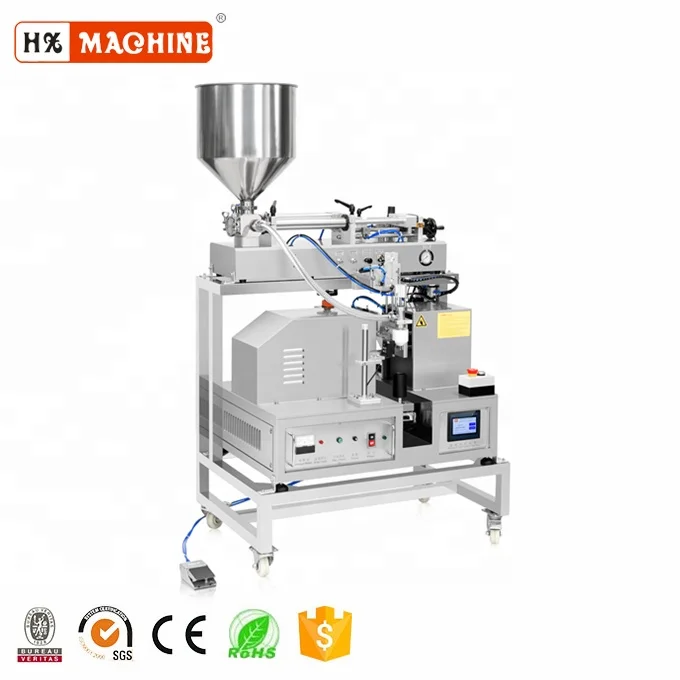 Машина для розлива алюминиевых труб, ручная машина для розлива и запечатывания труб, установка для производства Тюбиков зубной пасты CE 20 кГц