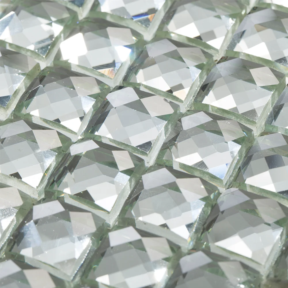 Century Shining Mirror Square Crystal Glass Mosaic Tile