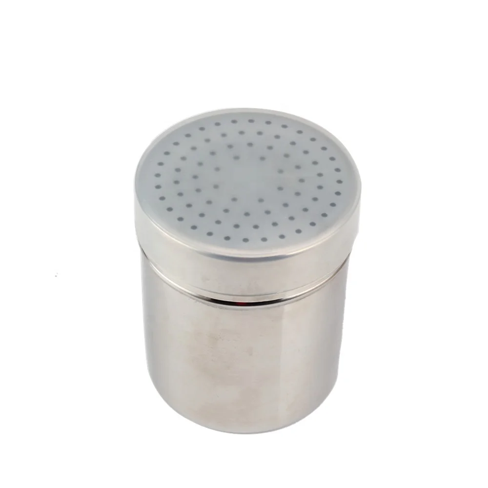 Salt and Pepper Shakers for Cooking Kitchen Baking Salt Candy, Stainless Steel Dredge Shaker