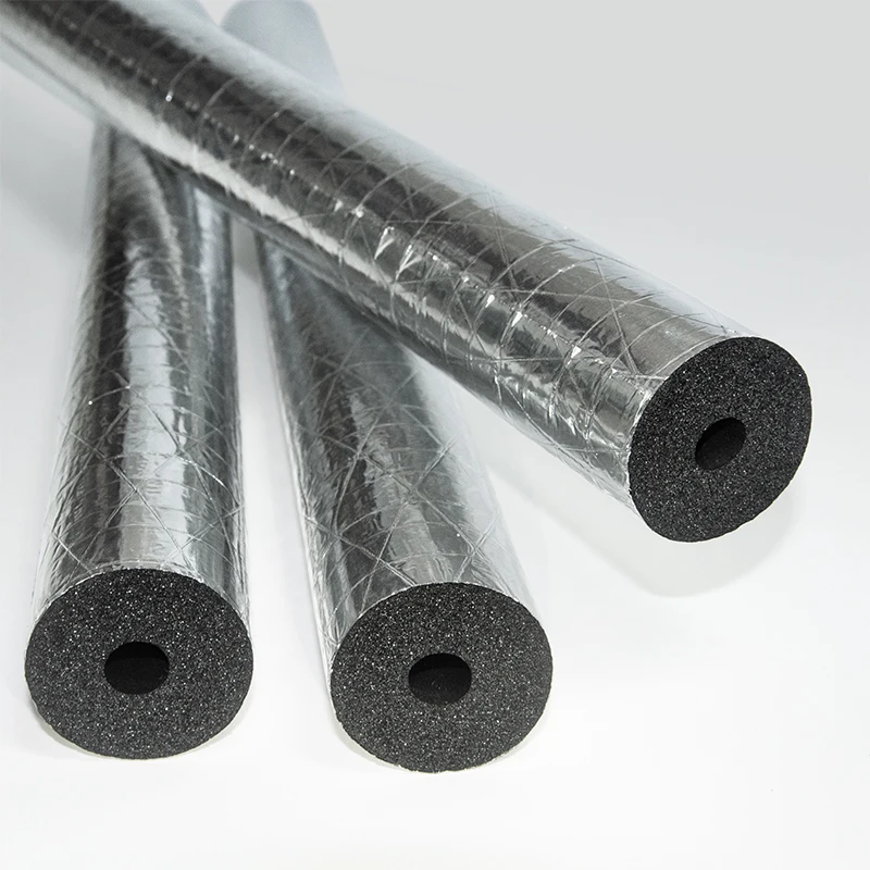 Bellsafe Rubber Foam Closed Cell Elastomeric Insulation Material Rubber Insulation Tubes With Aluminum Foil