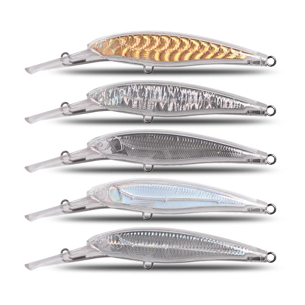 Производство Двойной неокрашенной блесны жесткая блесна приманка для рыбной ловли в соленой воде черная Неокрашенная рыболовная