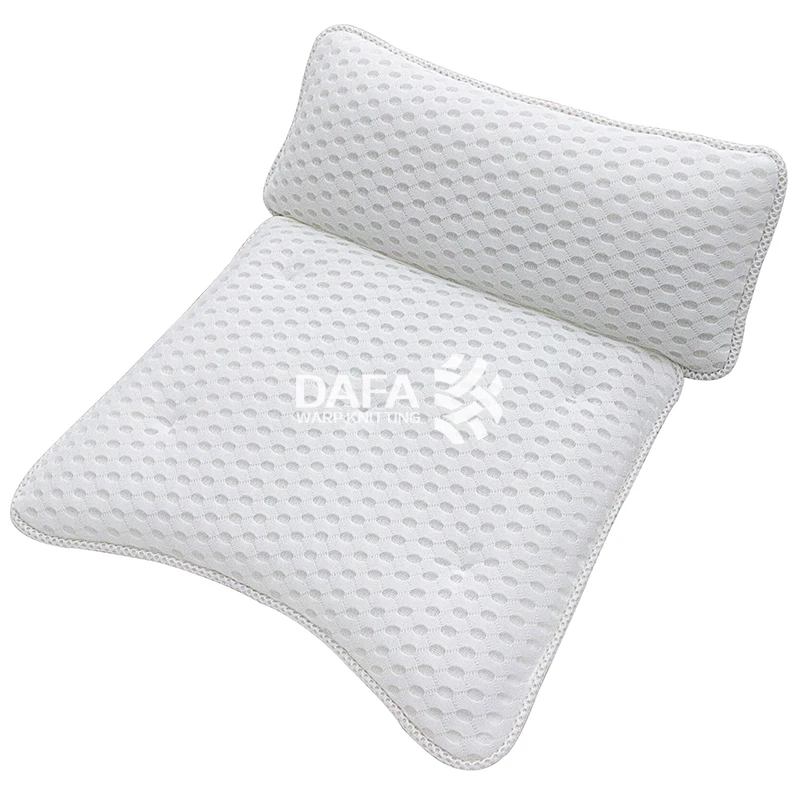 Spa 3D breathable net bath room non-slip bath pillow bath pillow cushion pillow Suction Cup
