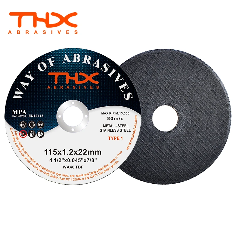THX metal&stainless steel cut off wheel 115mm 125 150 180 cut disc 230mm cutting disc 4 inch