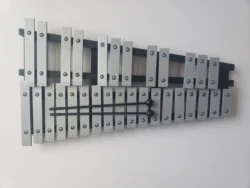 30 Notes Silver Foldable Xylophone Glockenspiel Metallophones For Sale