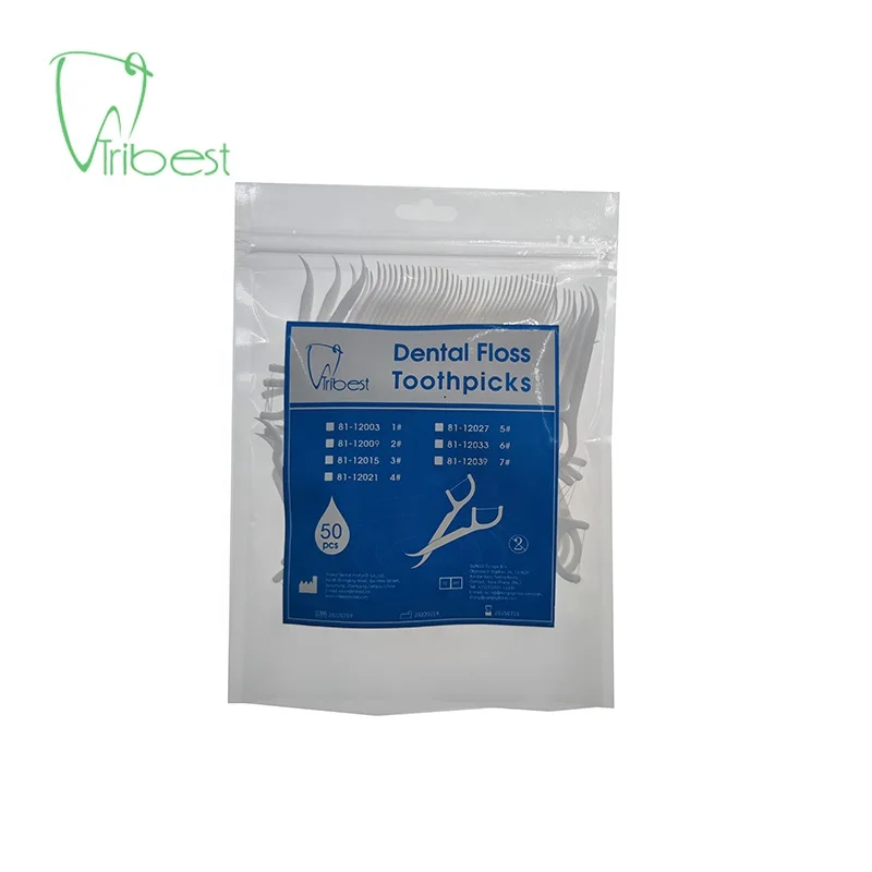 Tribest Daily oral care disposable use floss stick bags/boxes/drums Dental floss toothpick