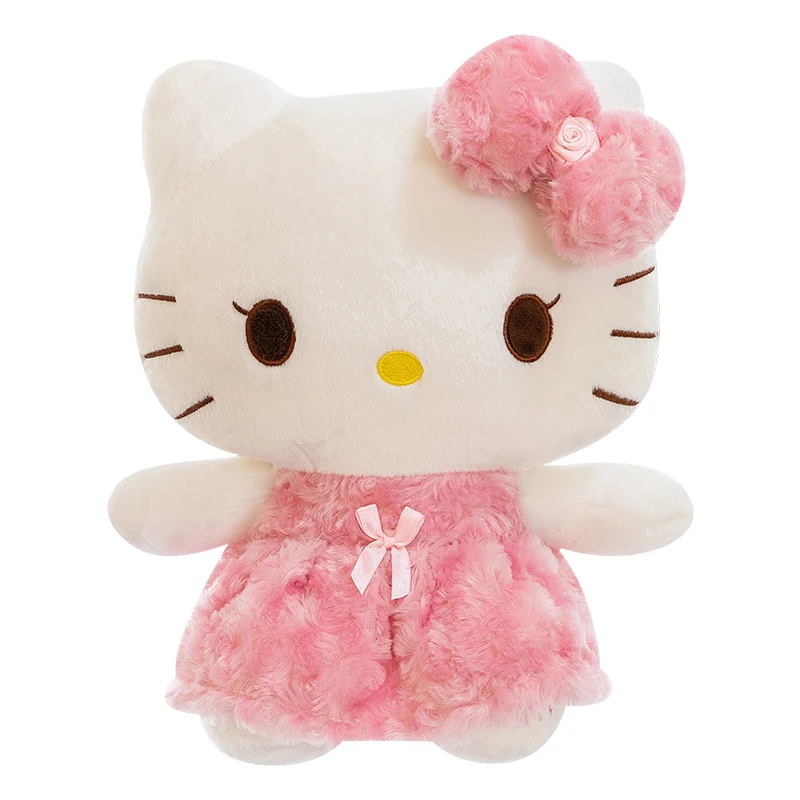 Factory wholesale cute hello kitty melody plush toy pillow stuffed animals Anime Kawaii gifts for girls