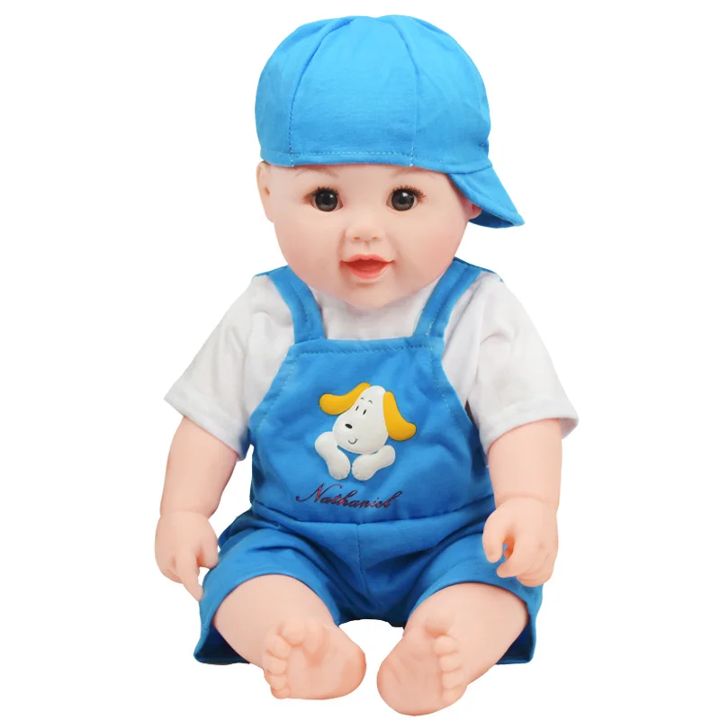 Wholesale Cute 19' Baby Dolls Handmade Lifelike Kids Toy Silicone Holiday Birthday Gift