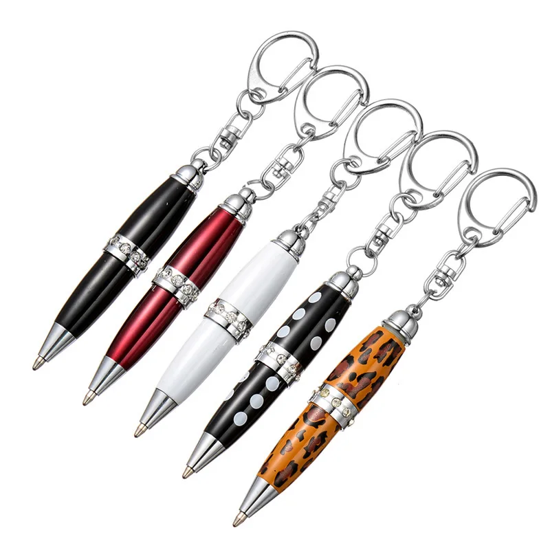 Short Pens with Keychain Cute Mini Ballpoint Pens for Nurses New small finger pen with custom color