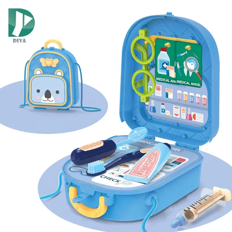 2 в 1 милые животные сумка профиль упвх серии кухонный игровой набор гамбургер pet Детский Набор доктора