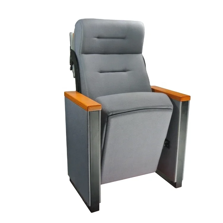 Used high quality chair with rear machete writing pad sofa chair for cultural hall, auditorium, lecture venue