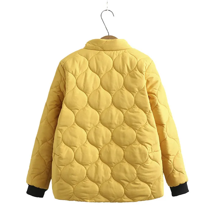 
Large Size Women Cotton Padded Parkas 2021 Fashion Winter Stand up Collar Single breasted Jackets Thick Warm Coat 