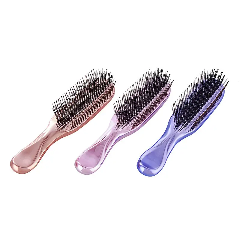 Light Luxury Electroplating Massage Head Hair Comb Large Wide Tooth Comb Air Bag Comb