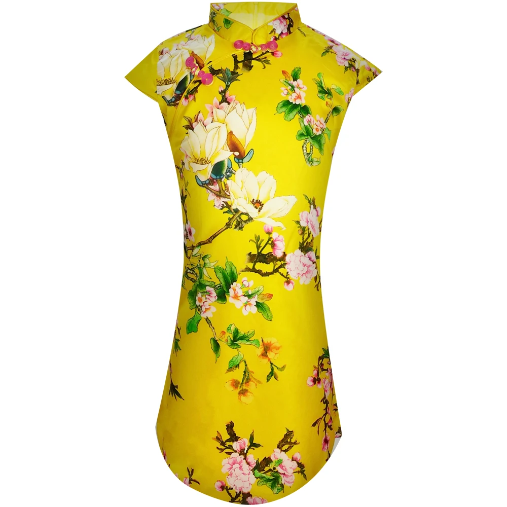
New Design Chinese Traditional Slimming Cheongsam Qipao For Kids 