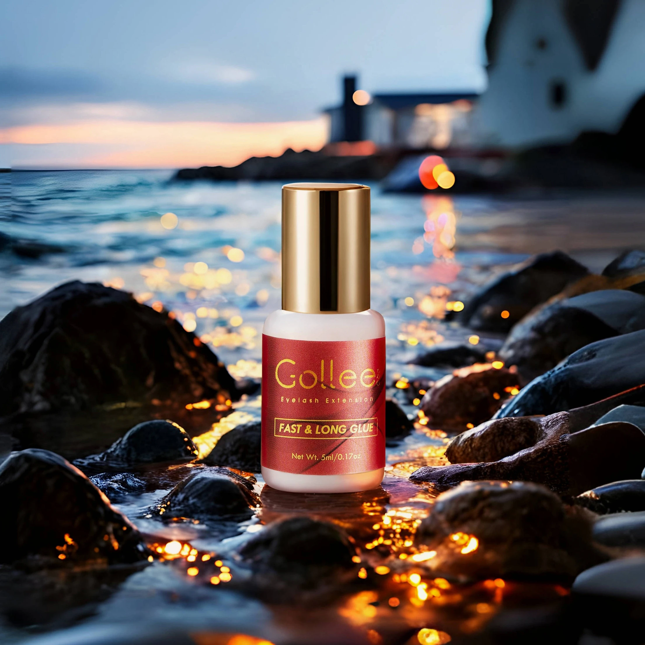 Gollee Fast Drying Waterproof 5ml/10ml Polyacrylate Eyelash Adhesive Eyelash Perm Glue Lash Glue Adhesive Eyelash Glue