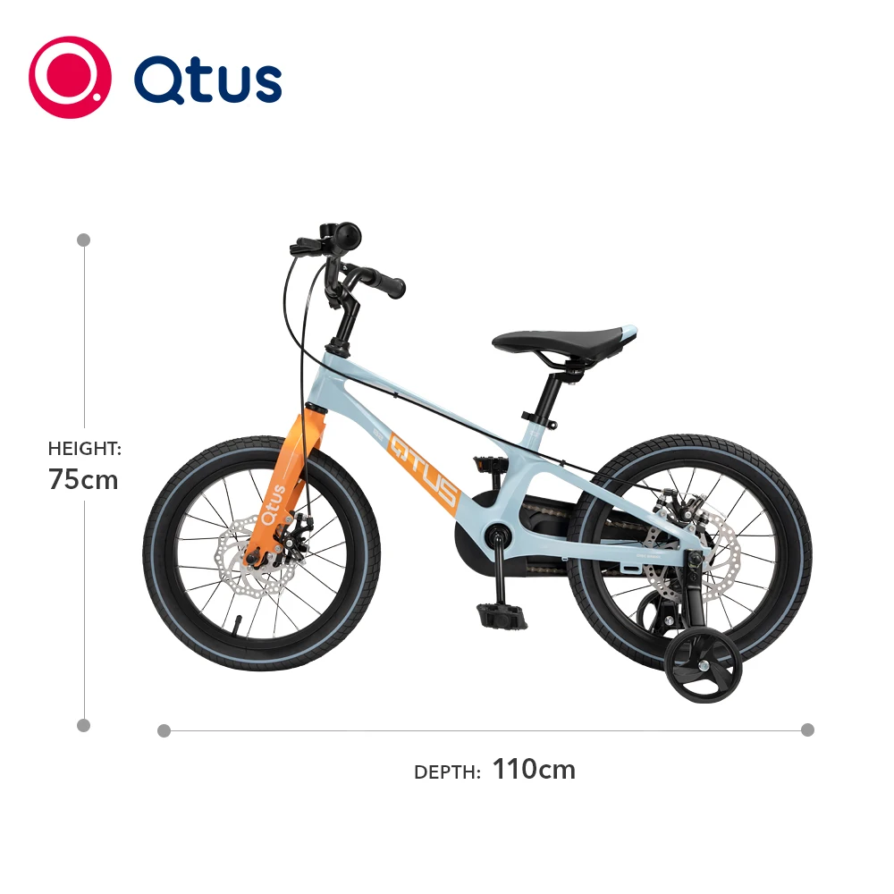 Qtus B2 Antelope Child Bicycle, Racing Bike, lightweight(9.3KG), Light Material Unibody frame with Magnesium Alloy, Blue