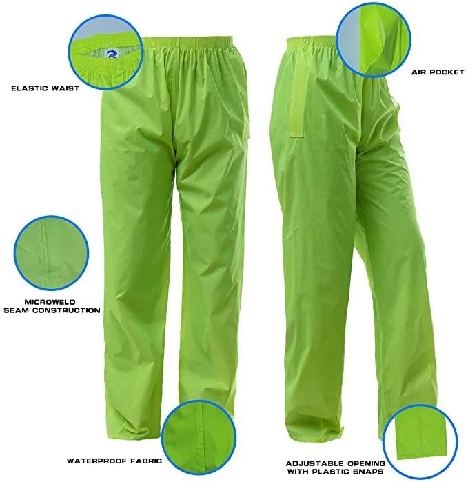 New arrival factory wholesale basic industry waterproof polyester PVC qualified reflective working rainsuit traje de lluvia