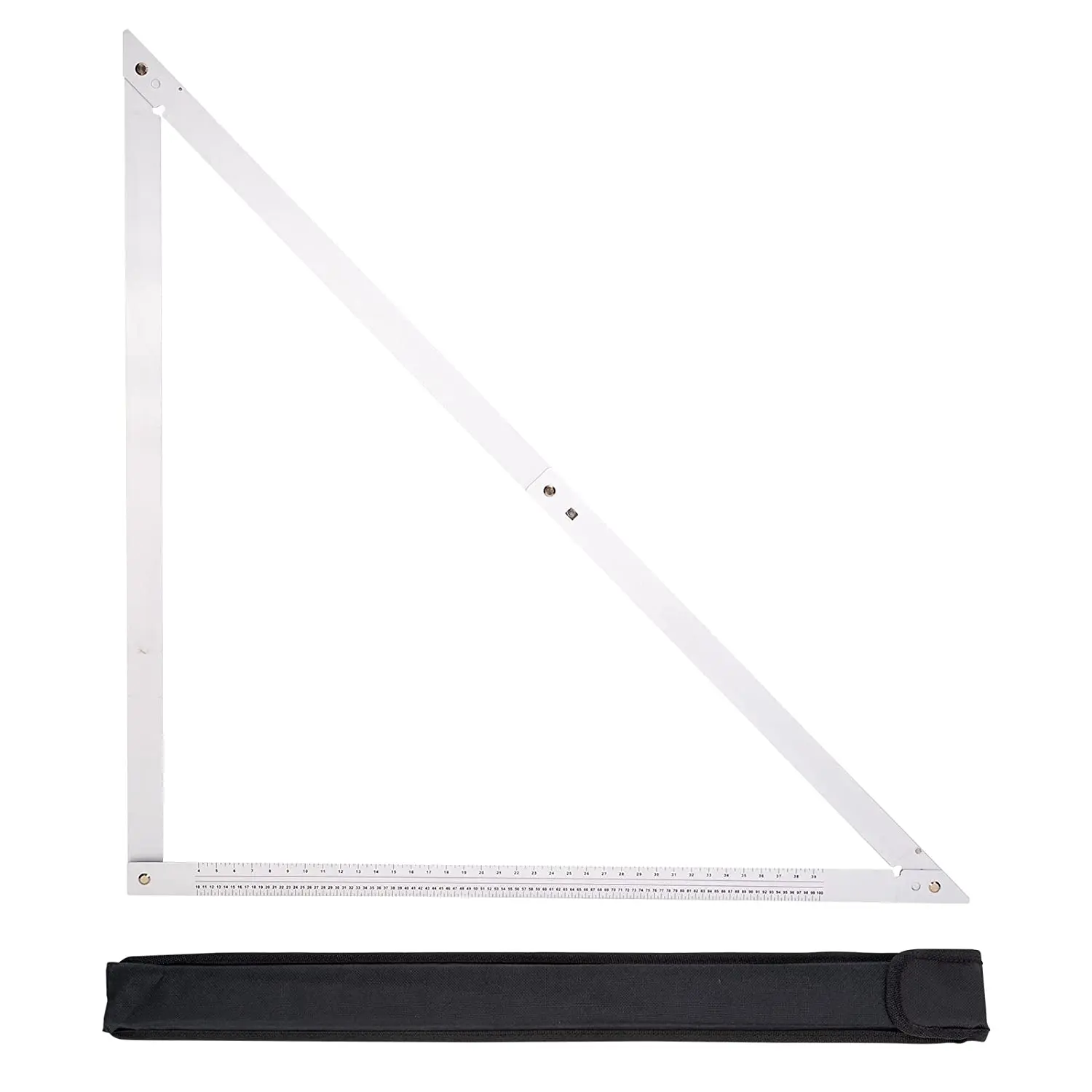 PENGZHAN Combination Square for Carpenter Tools 48 Inch Folding Aluminum Triangle Ruler Construction Speed Framing Tool Woodwork