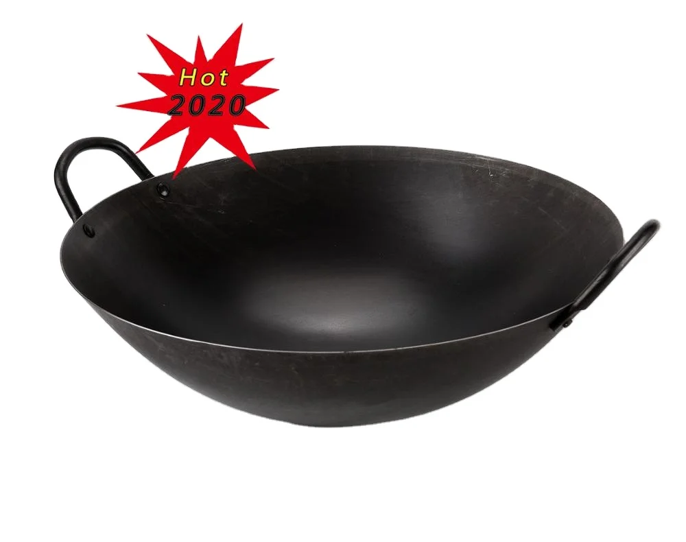 Best selling in 2020  60cm Restaurant Commercial big chinese  carbon steel woks