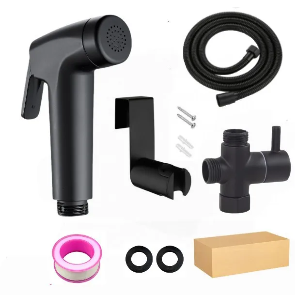 Wholesale Price Bathroom Washing Faucet Chrome Plastic Shattaf Spray Machine Handheld Bidet Sprayer for Toilet