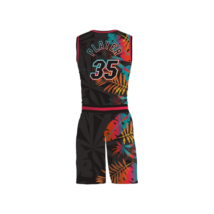 Wholesale Custom Kid Basketball Jerseys Sublimation Printed Reversible Mesh basketball jersey kit