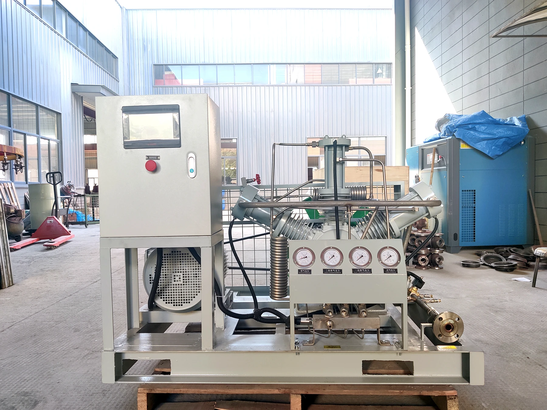 AZBEL portable oil free gas compressor booster for oxygen nitrogen generator