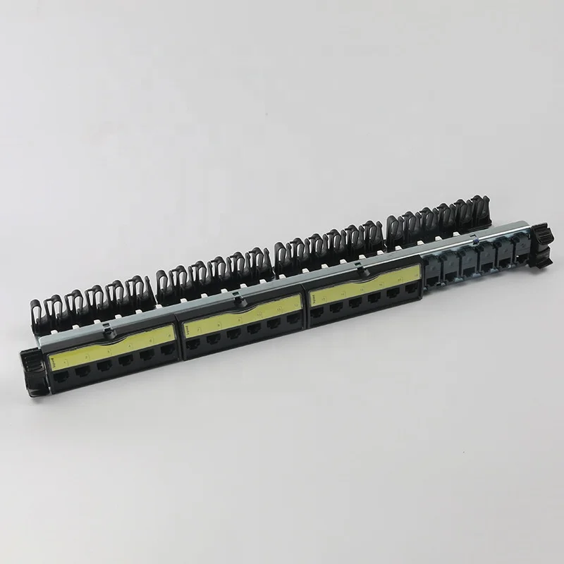  6 cat6a 24 порта legrand модульный разъем управляющий кабелем вращающаяся безинструментальная коммутационная панель с загруженным