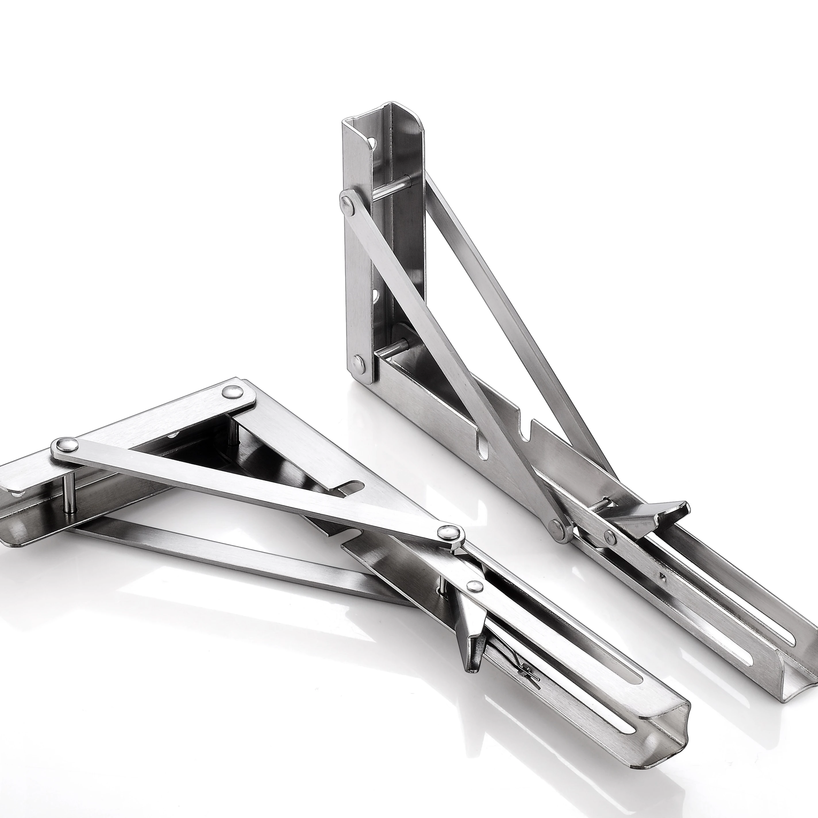 Heavy Duty Steel Made Folding DIY Shelf Brackets for Table Work Bench