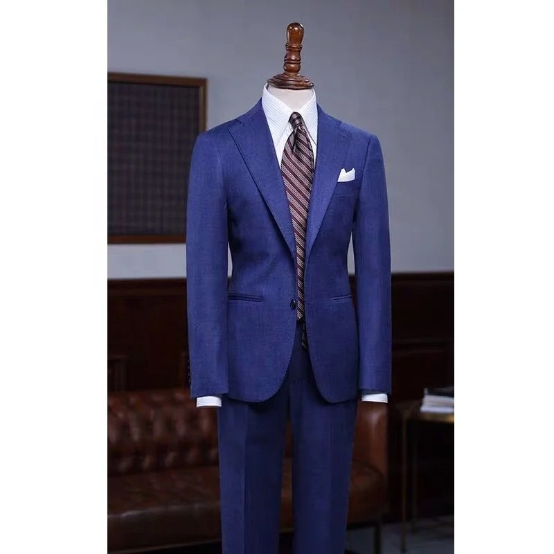 MTM сделанный для того чтобы измерить Подгонянный ручной изготовленный на заказ мужской свадебный костюм элегантный офисный Свадебный