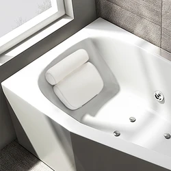 Ergonomic comfortable bathtub pillow 3D air mesh breathable Luxury home Spa Bath Pillow