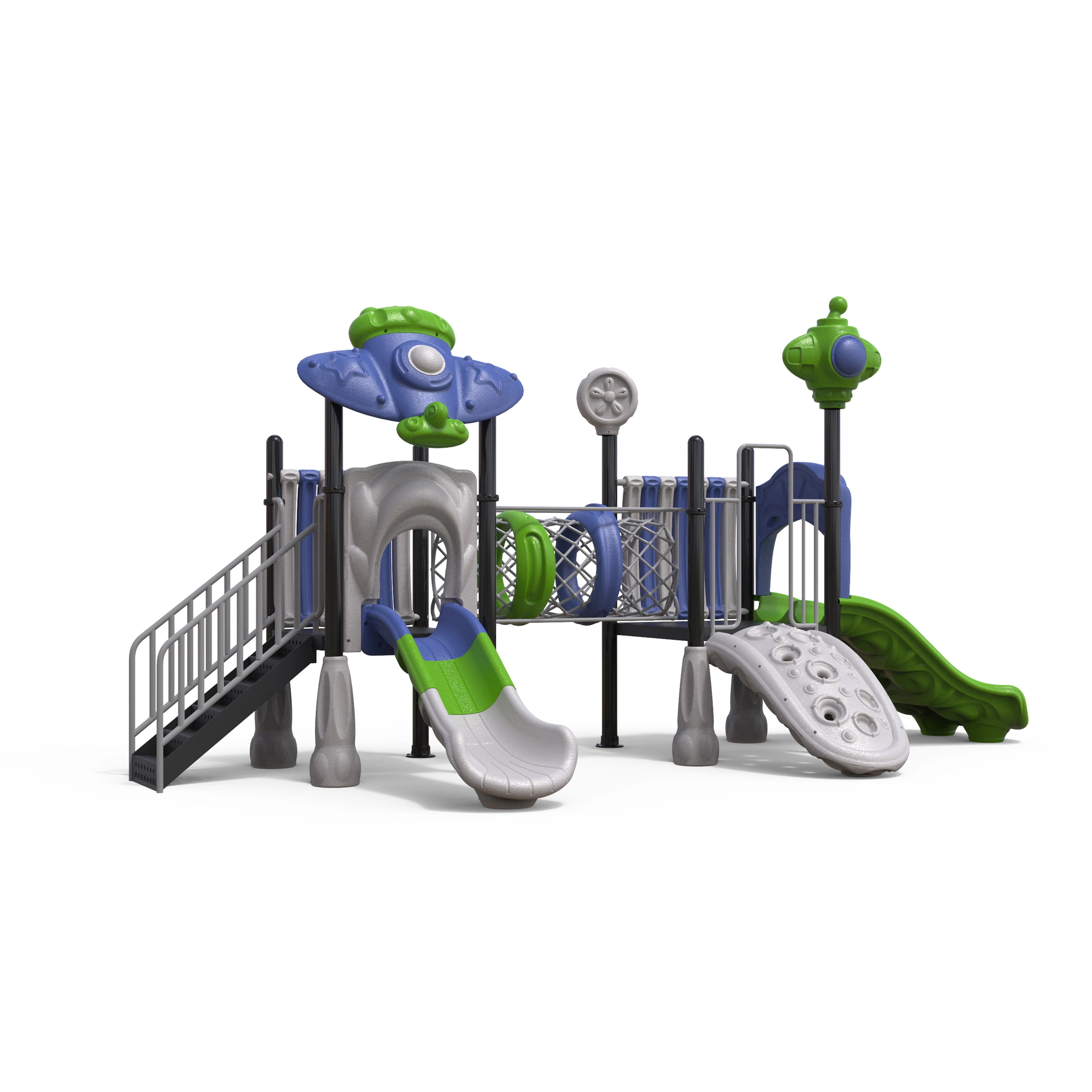 2021 New High Quality Plastic Children Amusement Park Equipment with Tube Slide