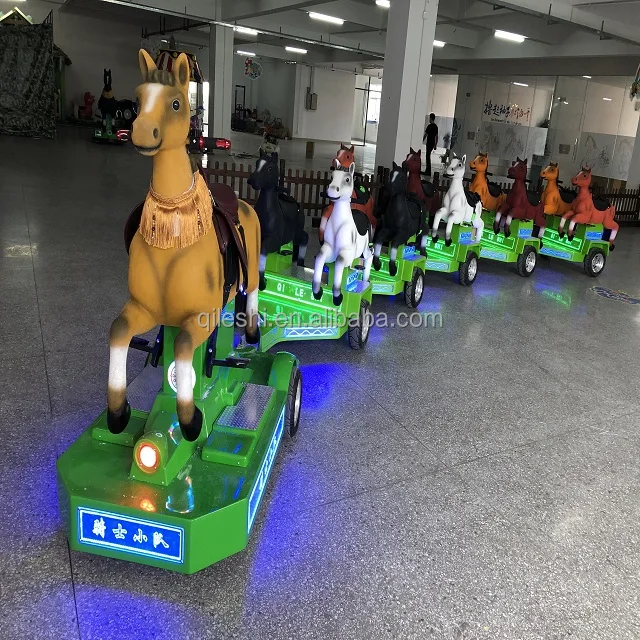 
HOT CE Safari Mall Playground Entertainments Amusement Kiddie Animal Riding Trackless Train 