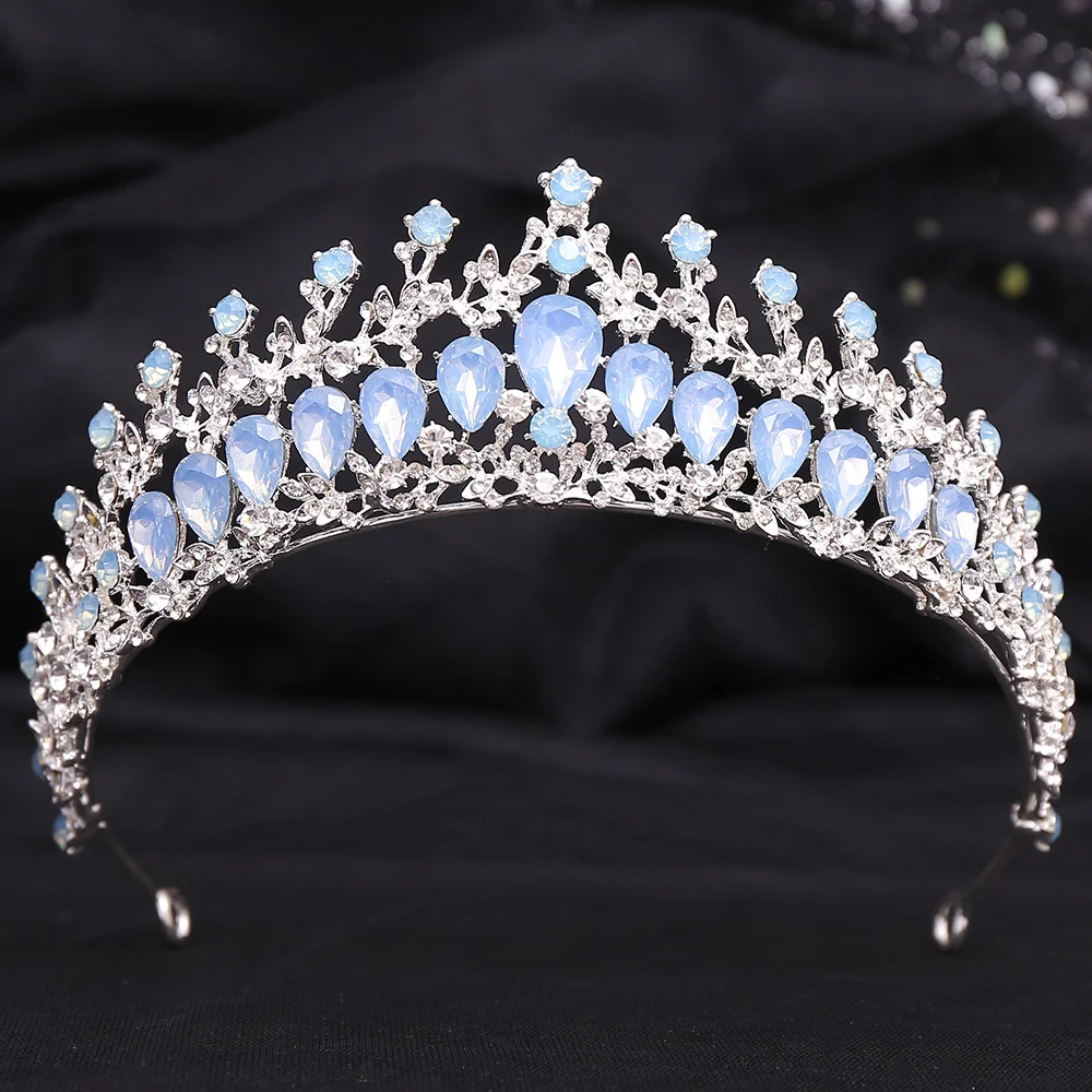 Jewelry crown Shiny Diamond  Wedding Hoop hair Accessories Jewelry Gold Crown Sweet Crystal Princess Tiara