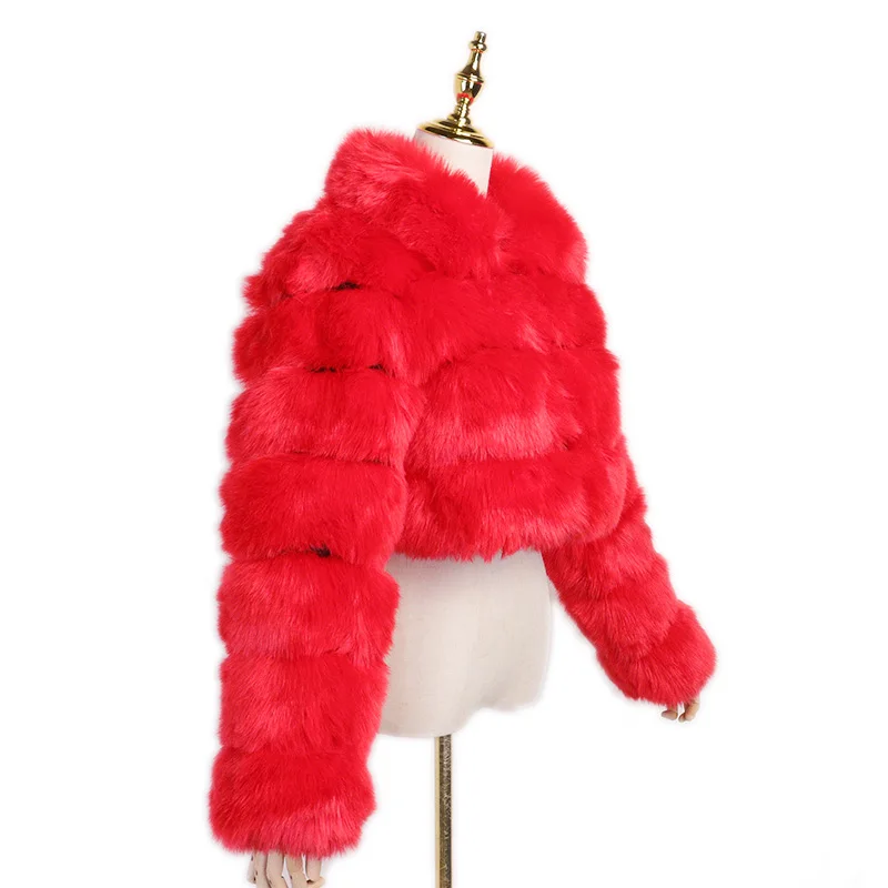 Factory Hot Sale Leather Jackets Real Faux Fur Coat Women With Cheap Price