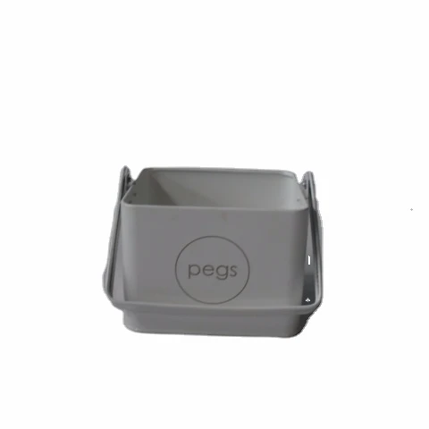 Wholesale assurance metal enamel coating customized kitchen storage box with wood bamboo handle with scoop