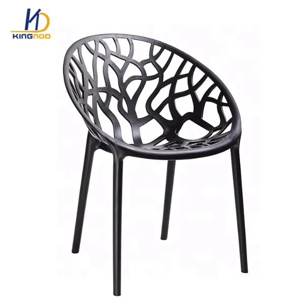 Factory Direct Commercial Grade Glossy White Plastic Single Side Chair