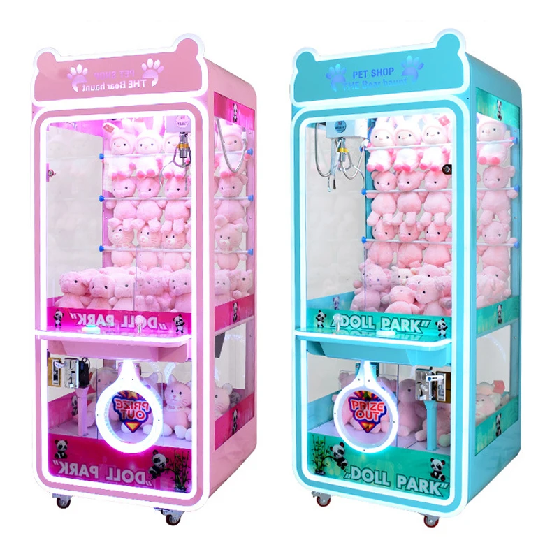 Hot Sale Coin Operated Large Toy Vending Arcade Claw Crane Machine moved star Claw Machine With Card Reader Bill Acceptor