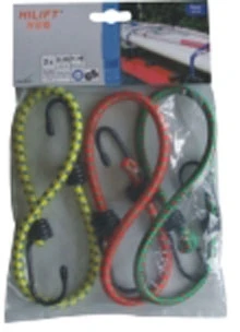 10MM YELLOW BUNGEE CORD STRAP X 80CM WITH REVERSE HOOK