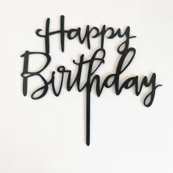 Лидер продаж аксессуары для торта на заказ акриловый Топпер для торта «С Днем Рождения»