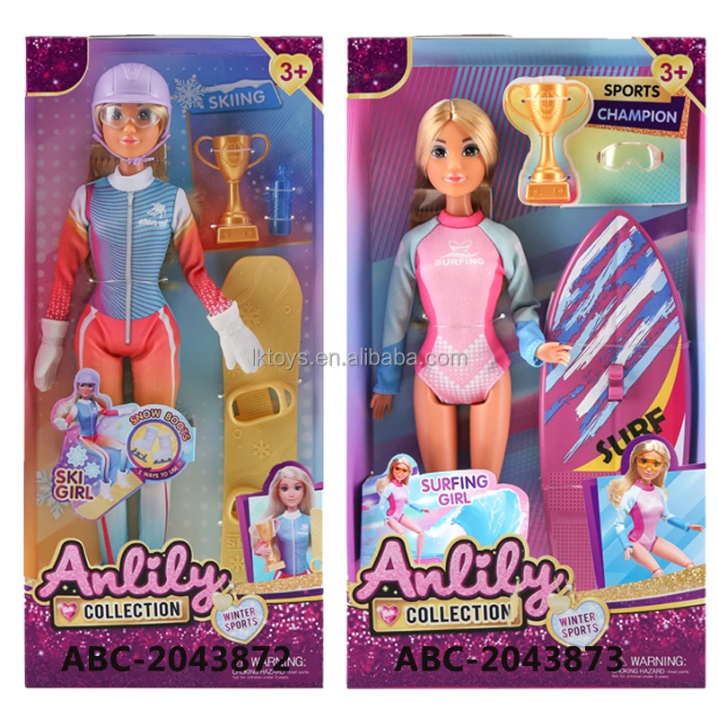 Lucky Toys 11.5 Full-Body Doll Brown Skin Doll  with Accessories Factory Wholesale Dress Up Doll Toy