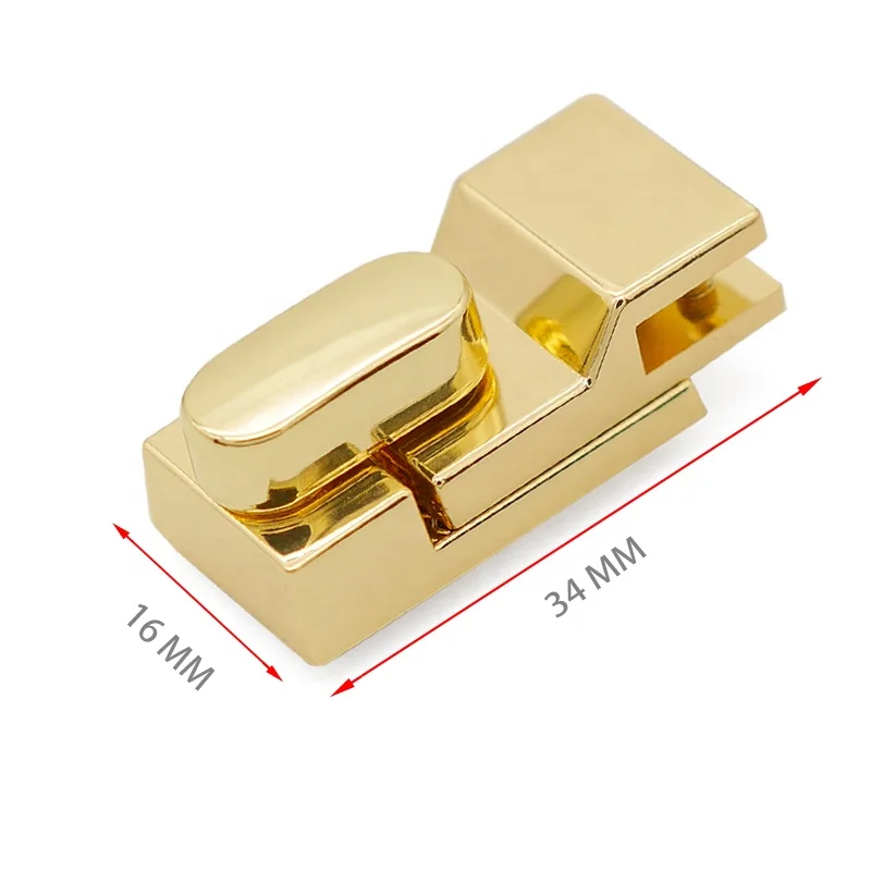 Custom Gold Bag Metal Lock Magnet Lock with Logo Lock Button for Bag