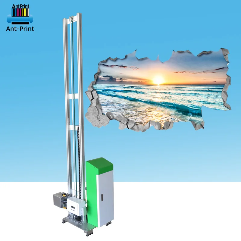 New arrival vertical art wall printing machine price 3d effect dx10 printhead wall printing machine 3d embossment