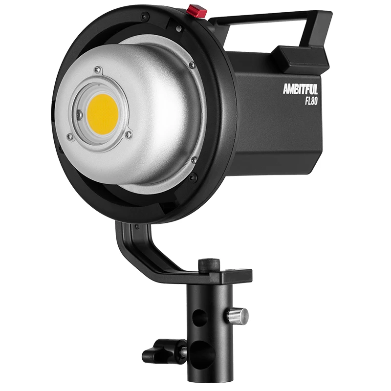 AMBITFUL FL80 80W 5600K LED Video Light Version 2 Daylight Balanced CRI96 TLCI 95+ 5 Pre-Programmed Lighting Effect Bowens Mount
