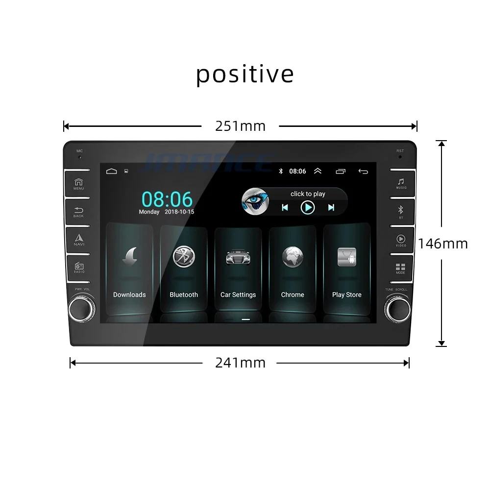1 Din 1080 9 inch Touch Screen Mirror Link Wifi Gps Car Universal Android Car Mp5 Radio Video Dvd  Auto Player Stereo Multimedia