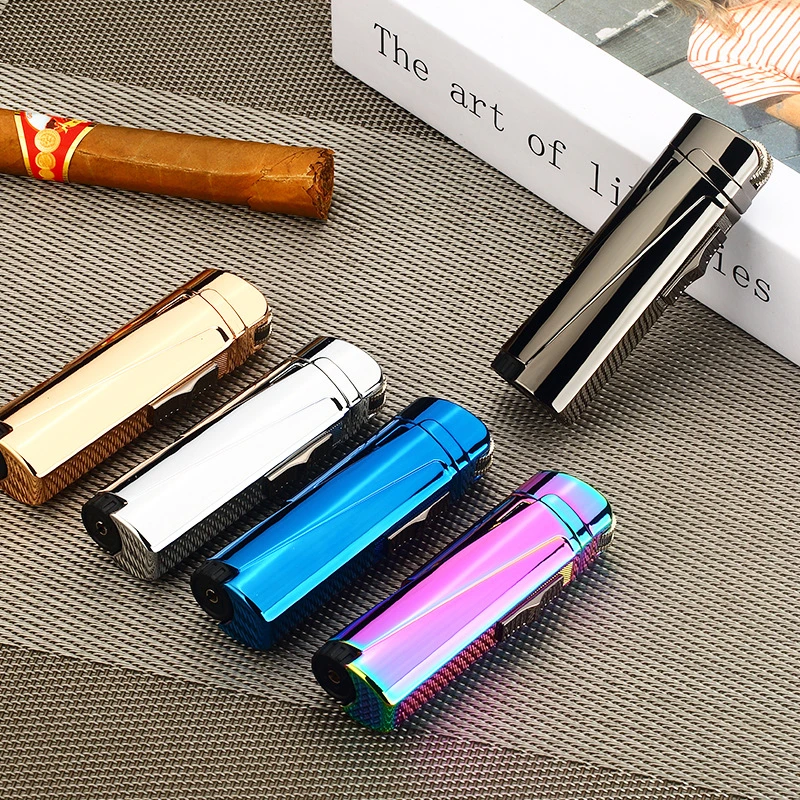 2023 Smoking Lighter Design Lighter Butane Refillable Jet Flame Custom Design Other Torch Cigarette Lighter