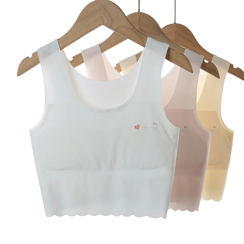 Seamless Breathable Bra For Kids Girls 14 Year Old Girls Underwear Without Steel Ring Comfort Bra For Teen Girls Children Vest