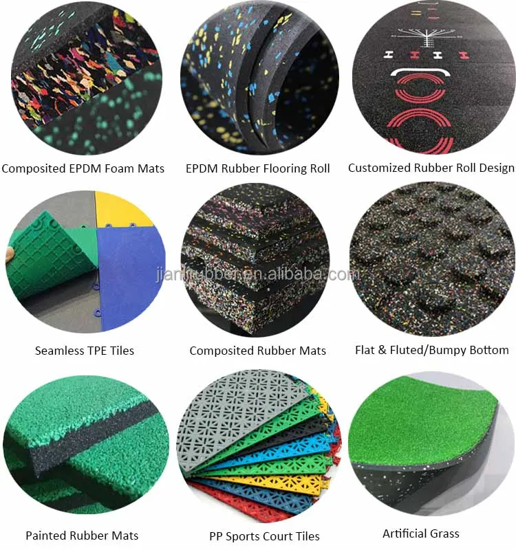 8mm rubber flooring roll for fitness room  gym roll for sport flooring