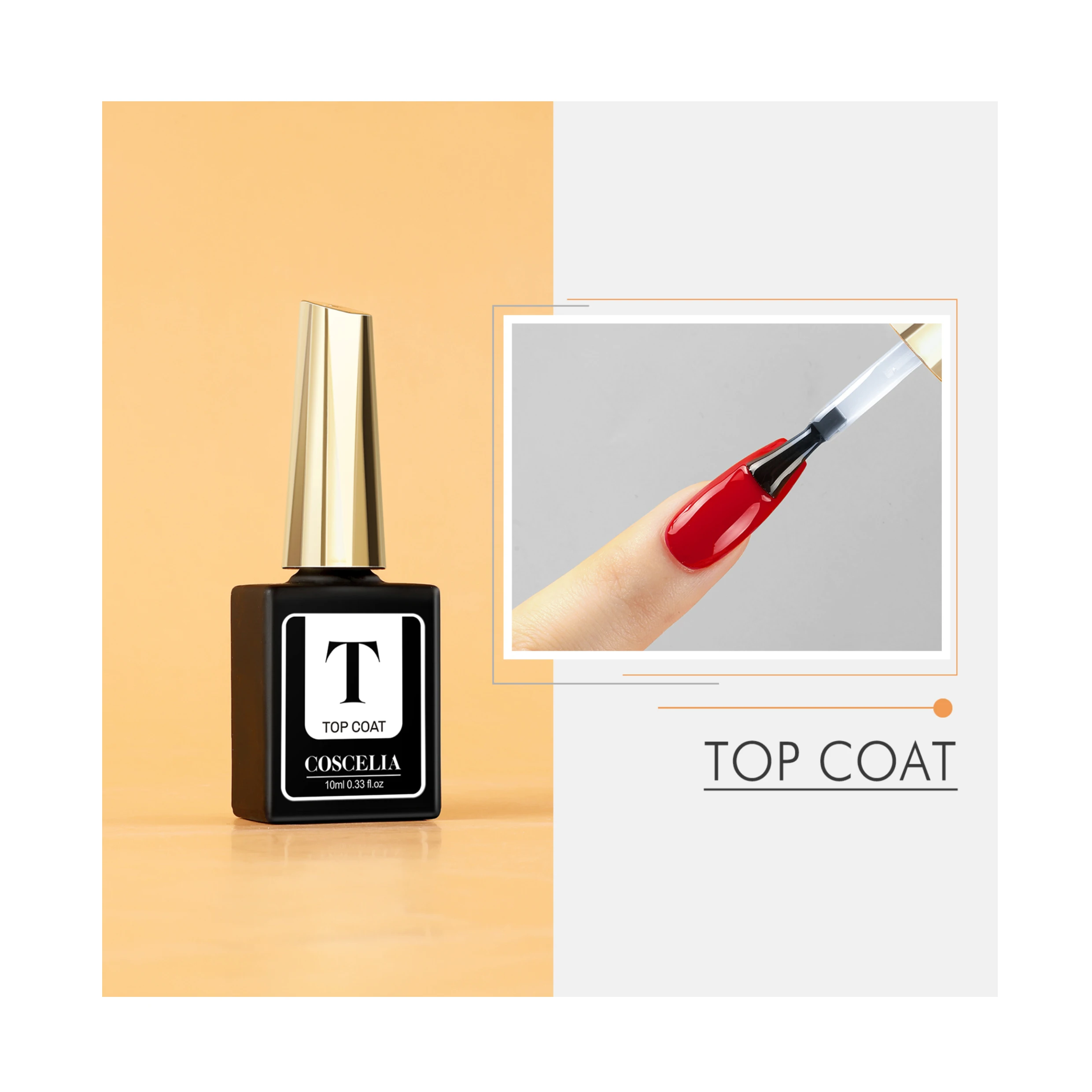 COSCELIA 10 мл 2021 Новые поступления Высокое качество верхнее покрытие Гель-лак для ногтей для дизайна ногтей красота