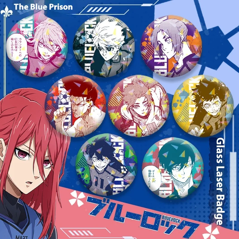 Second Dimension Second Element World Custom Tinplate Souvenir Badge Blue Prison Style